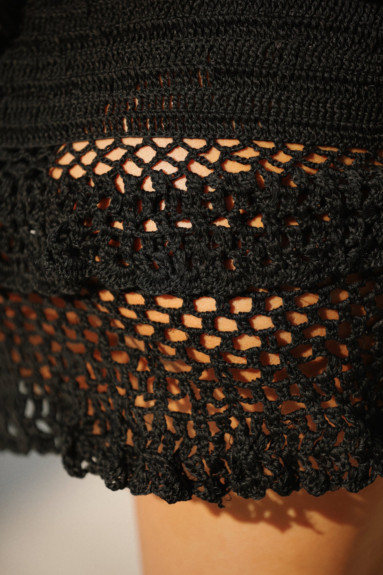 BLACK PEARL CROCHET SKIRT