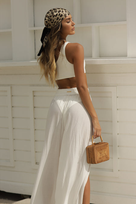 IVORY FLOWY PANTS
